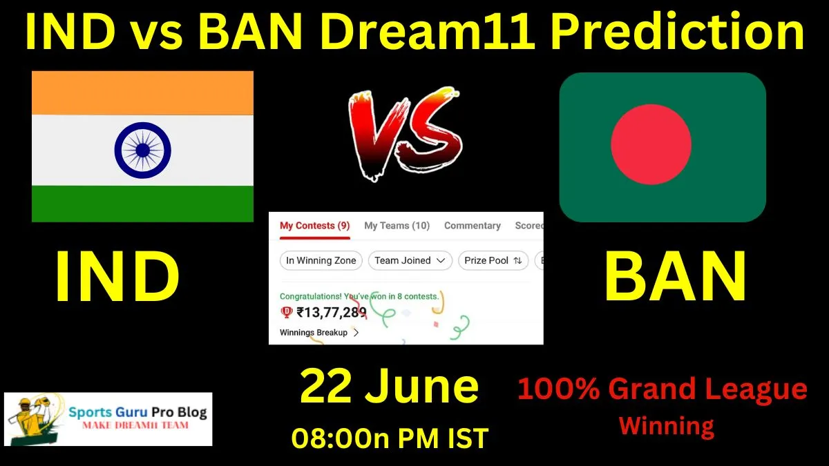 IND vs BAN Dream11 Prediction