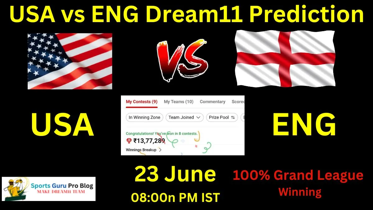 USA vs ENG Dream11 Prediction