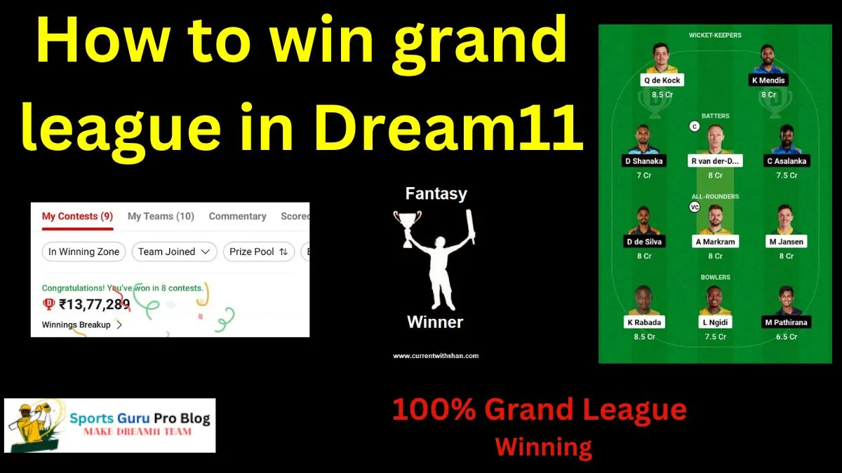 How to win grand league in Dream11