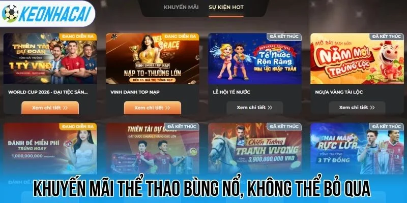 Khuyến mãi thể thao bùng nổ, không thể bỏ qua