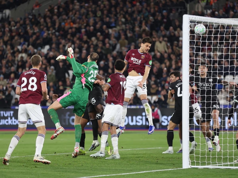 Bàn thắng ấn định trận đấu West Ham vs Man City