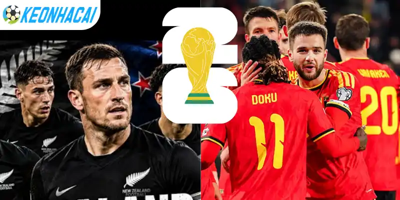 Kết quả soi kèo Châu Âu trận New Zealand vs Bỉ