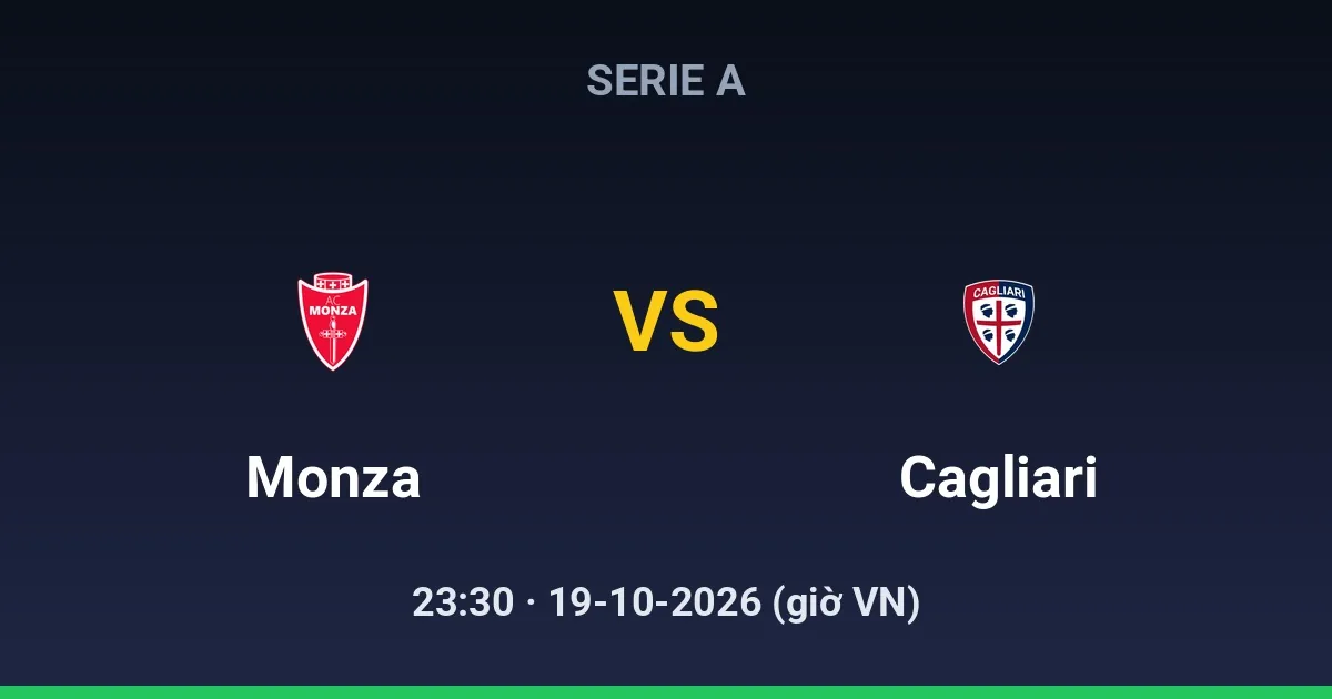 Monza vs Cagliari